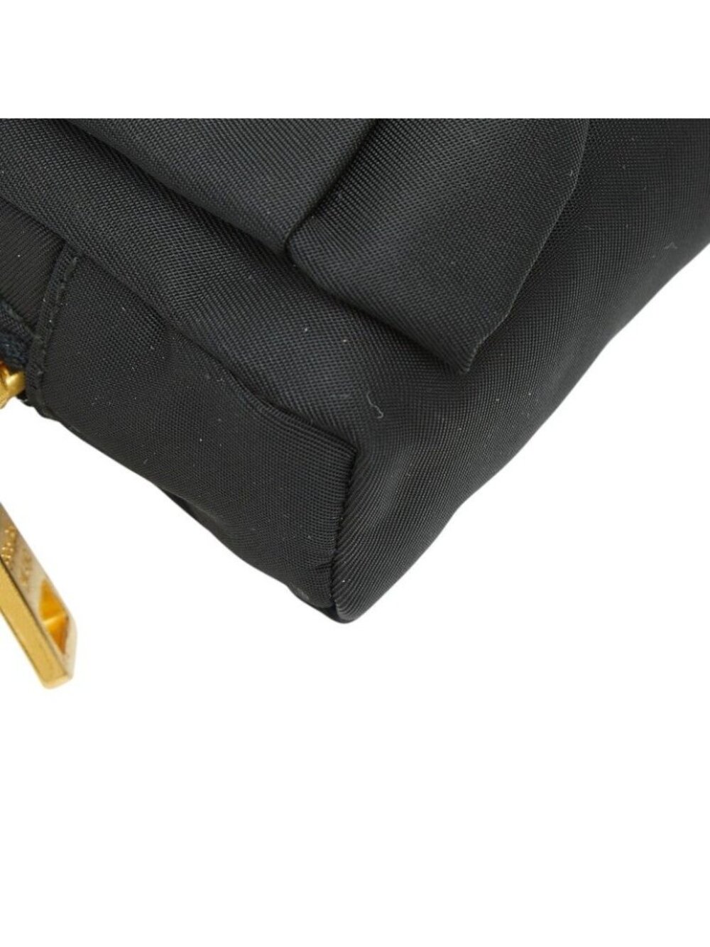 Prada Ribbon Logo Pouch Black Nylon - Picture 5 of 10